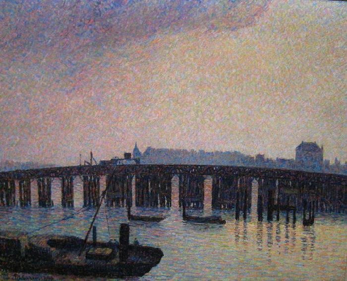 Camille Pissarro Old Chelsea Bridge Sweden oil painting art